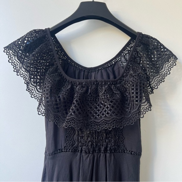 NWT Charo Ruiz Louise Asymmetrical Off-Shoulder Maxi Dress - Black - Size XS - Picture 9 of 13